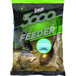 Прикормка Sensas 3000 Method Feeder Bream&Big Fish 1 кг (крупная рыба)
